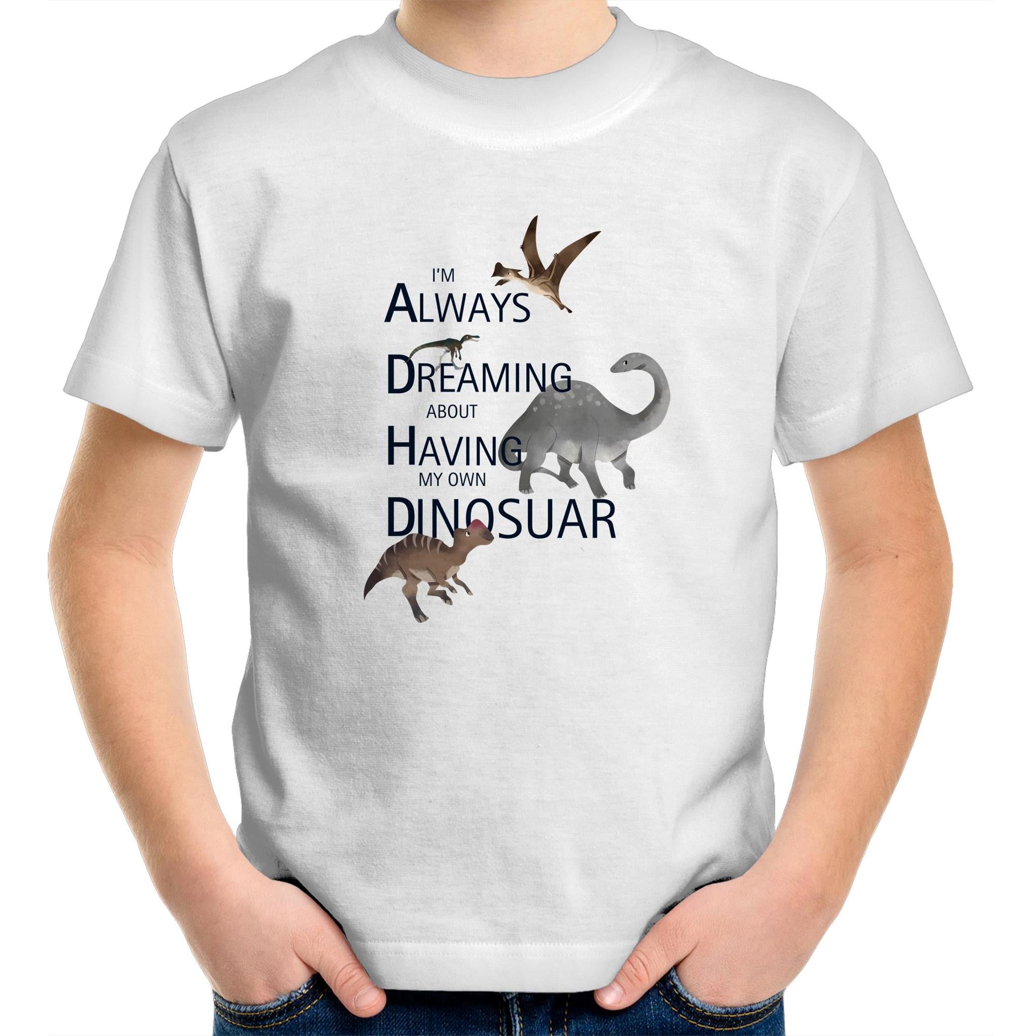 ADHD 'Always Dreaming of Having a Dinosaur' - Kids & Teen Tee