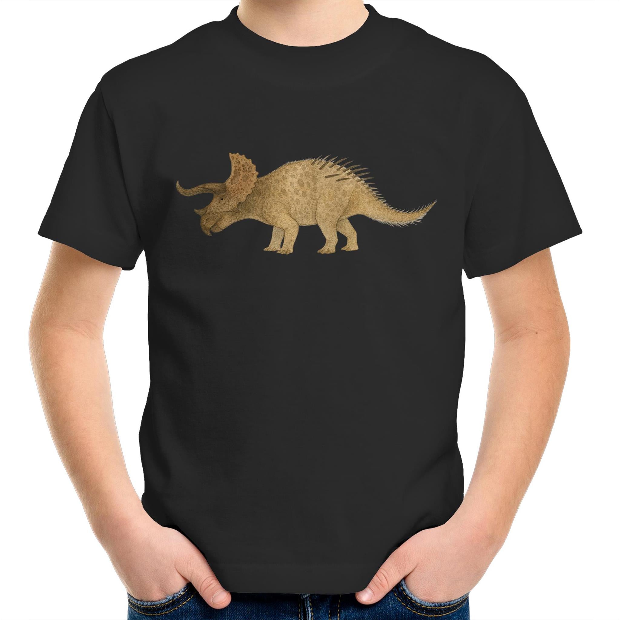 Triceratops Dinosaur Cotton Tee Kids & Youth Tee