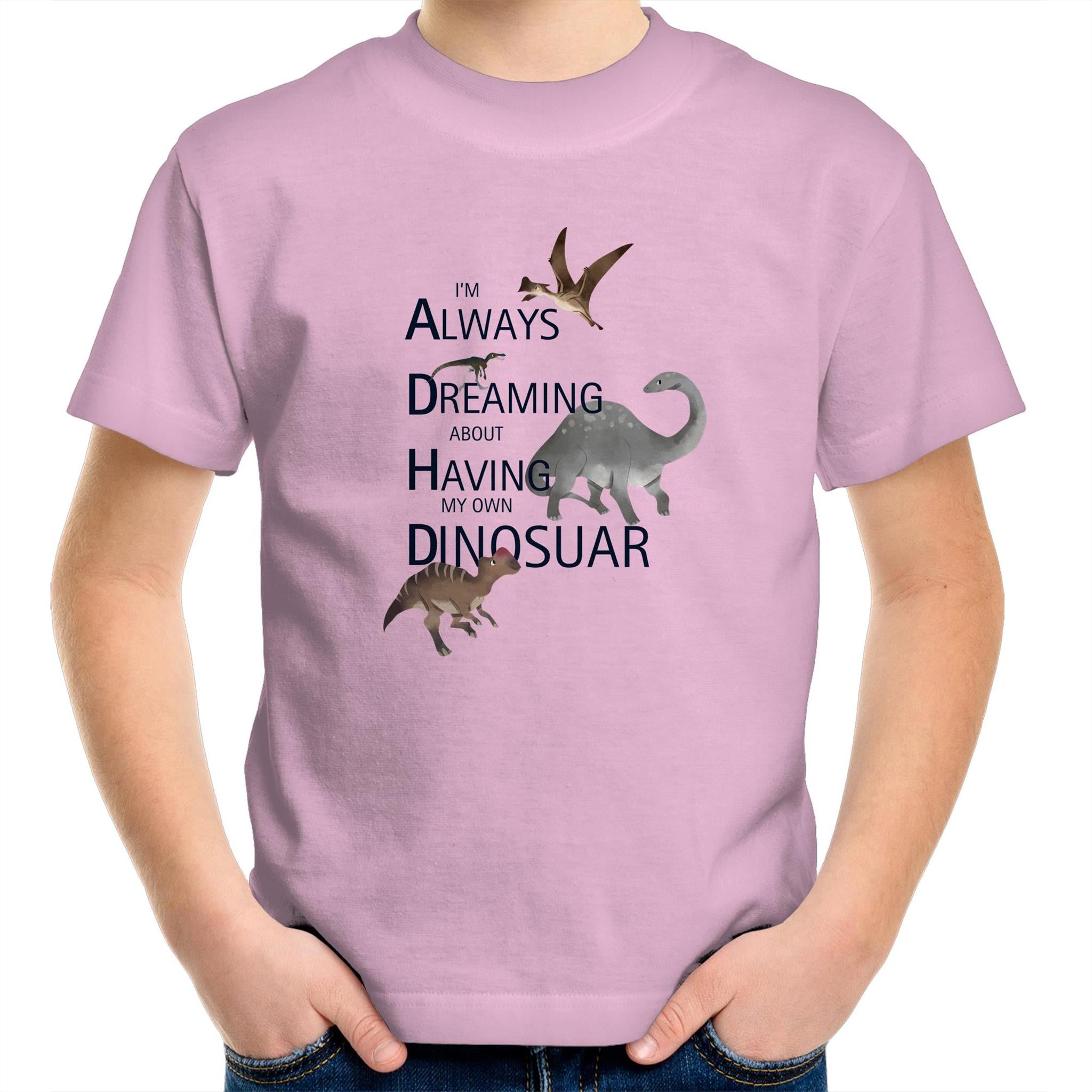 ADHD 'Always Dreaming of Having a Dinosaur' - Kids & Teen Tee