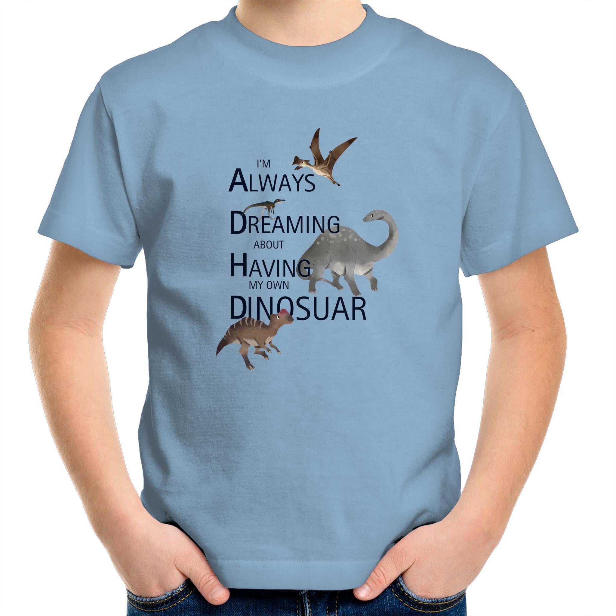 ADHD 'Always Dreaming of Having a Dinosaur' - Kids & Teen Tee