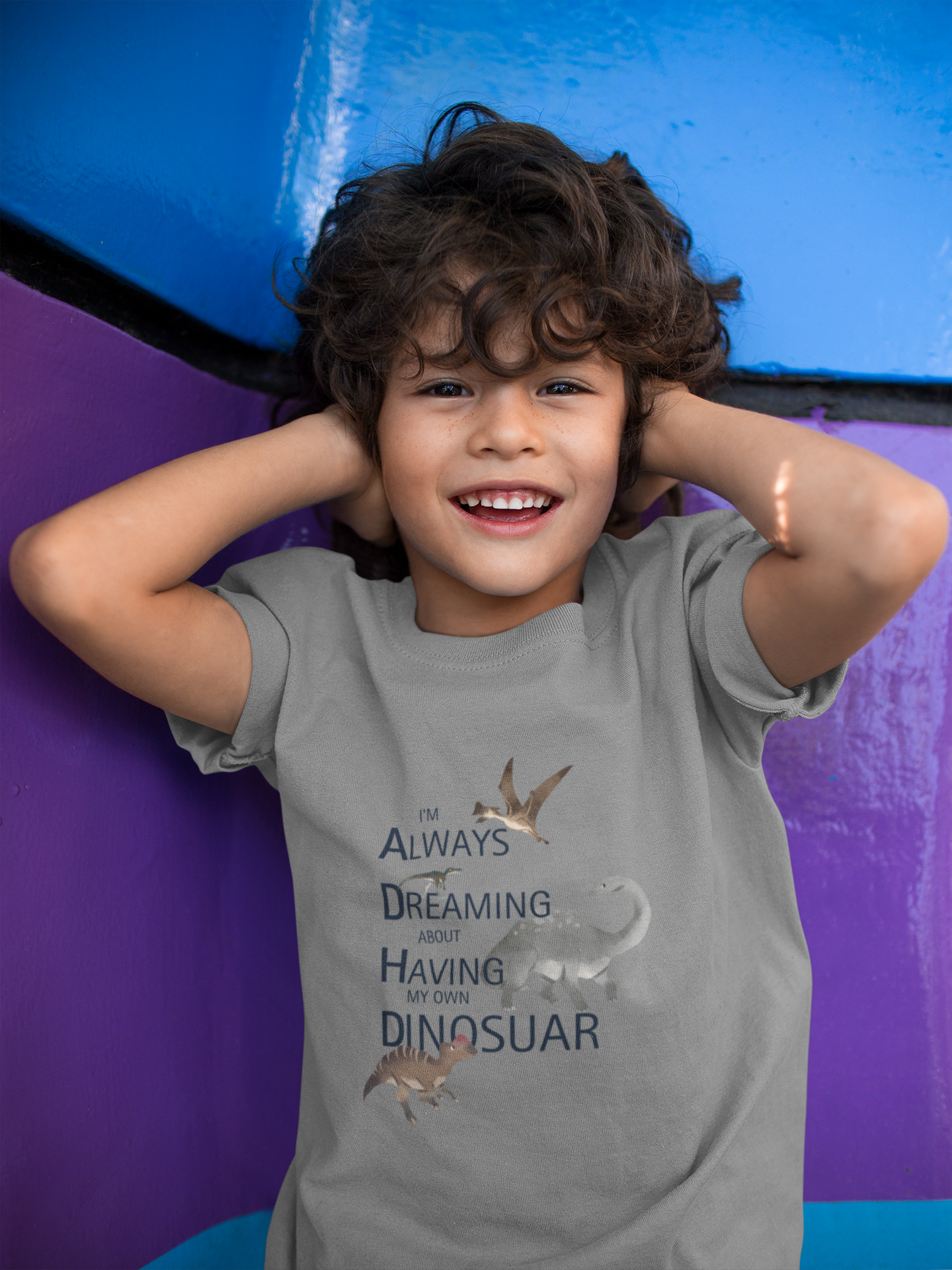 ADHD 'Always Dreaming of Having a Dinosaur' - Kids & Teen Tee